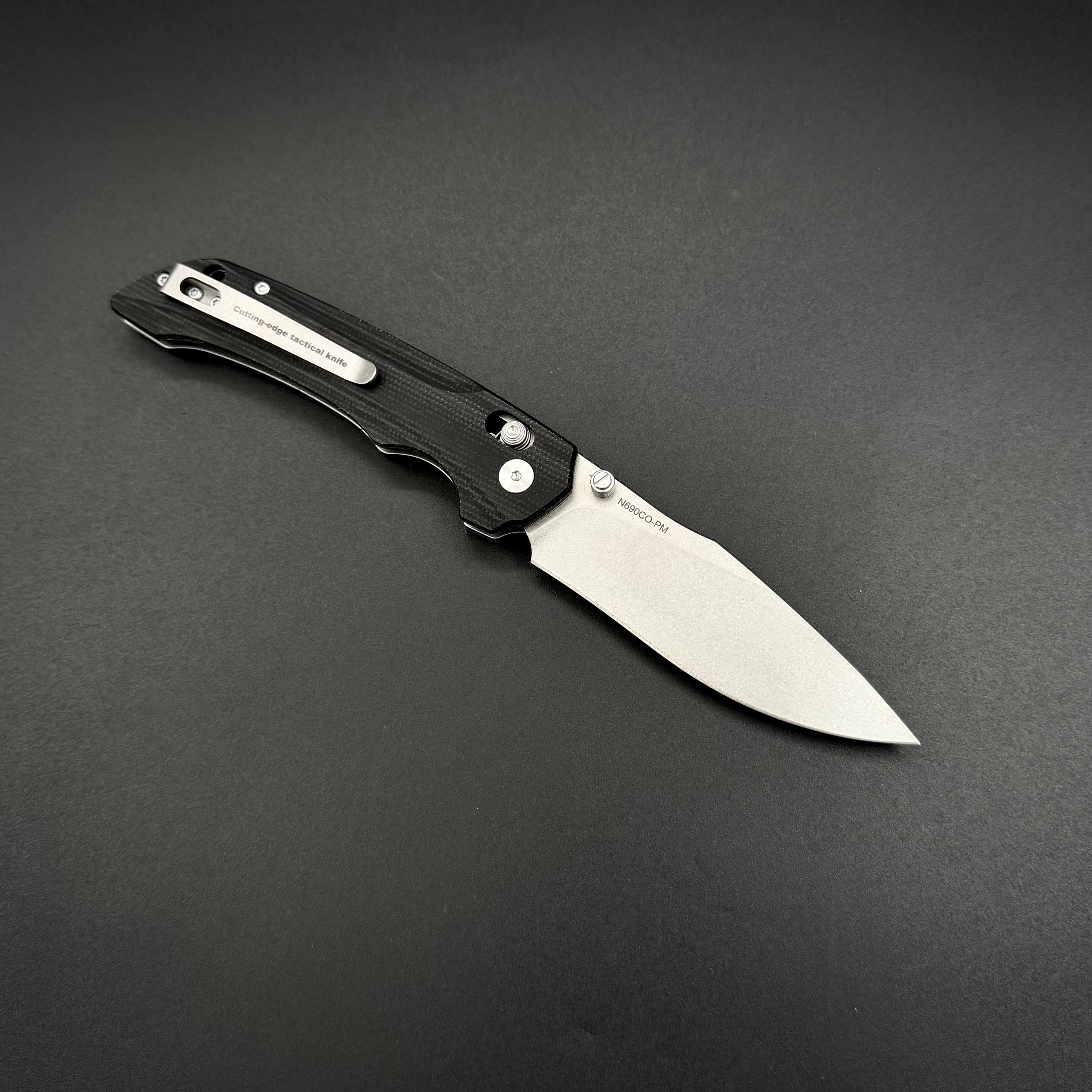 Складной нож Abyss-C n690co G10 Black Alpha Miu