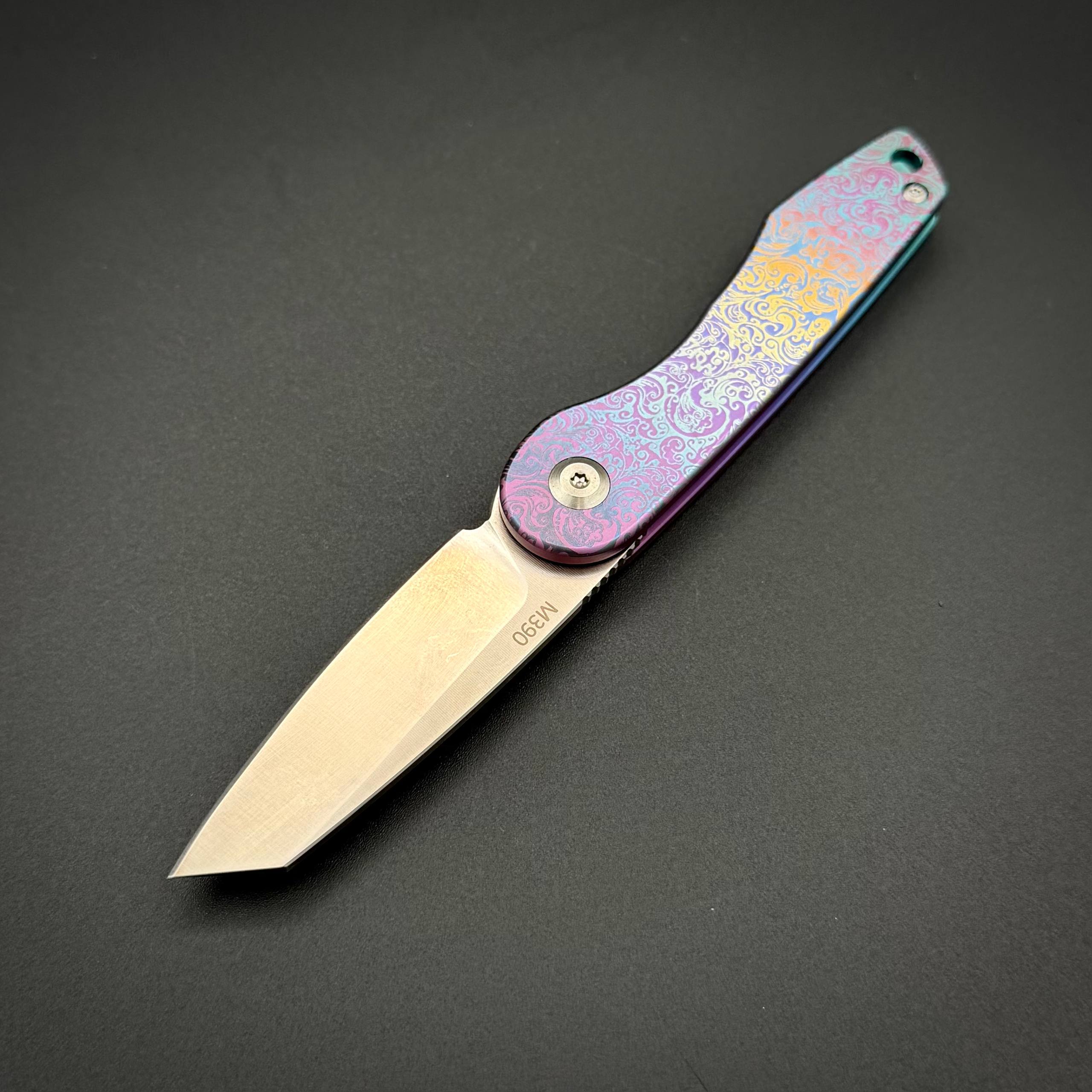 Складной нож Kairo Purple M390 Titanium Terra Series