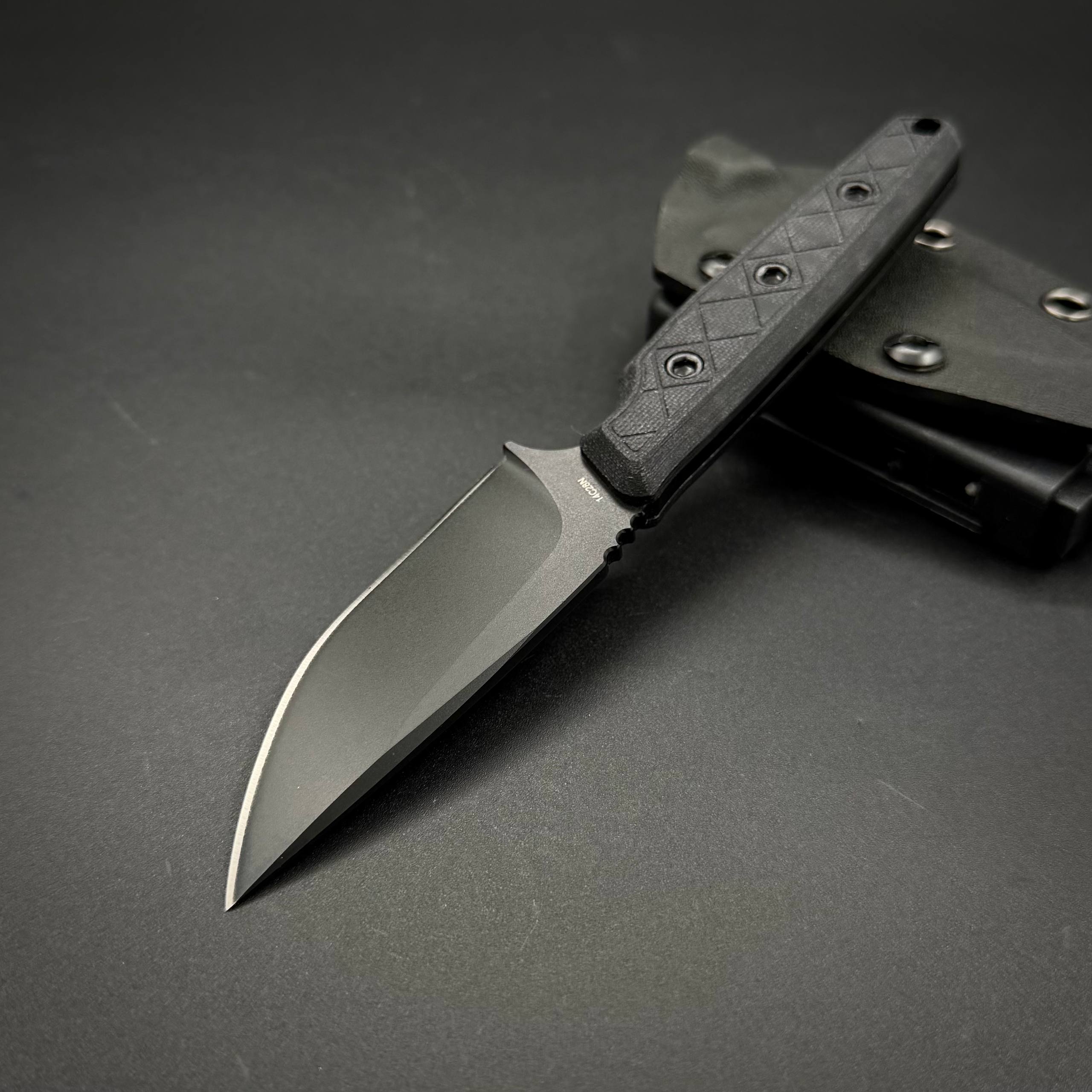 Нож скиннер HX OUTDOORS MAVERICK Sandvik 14C28N G10 Black