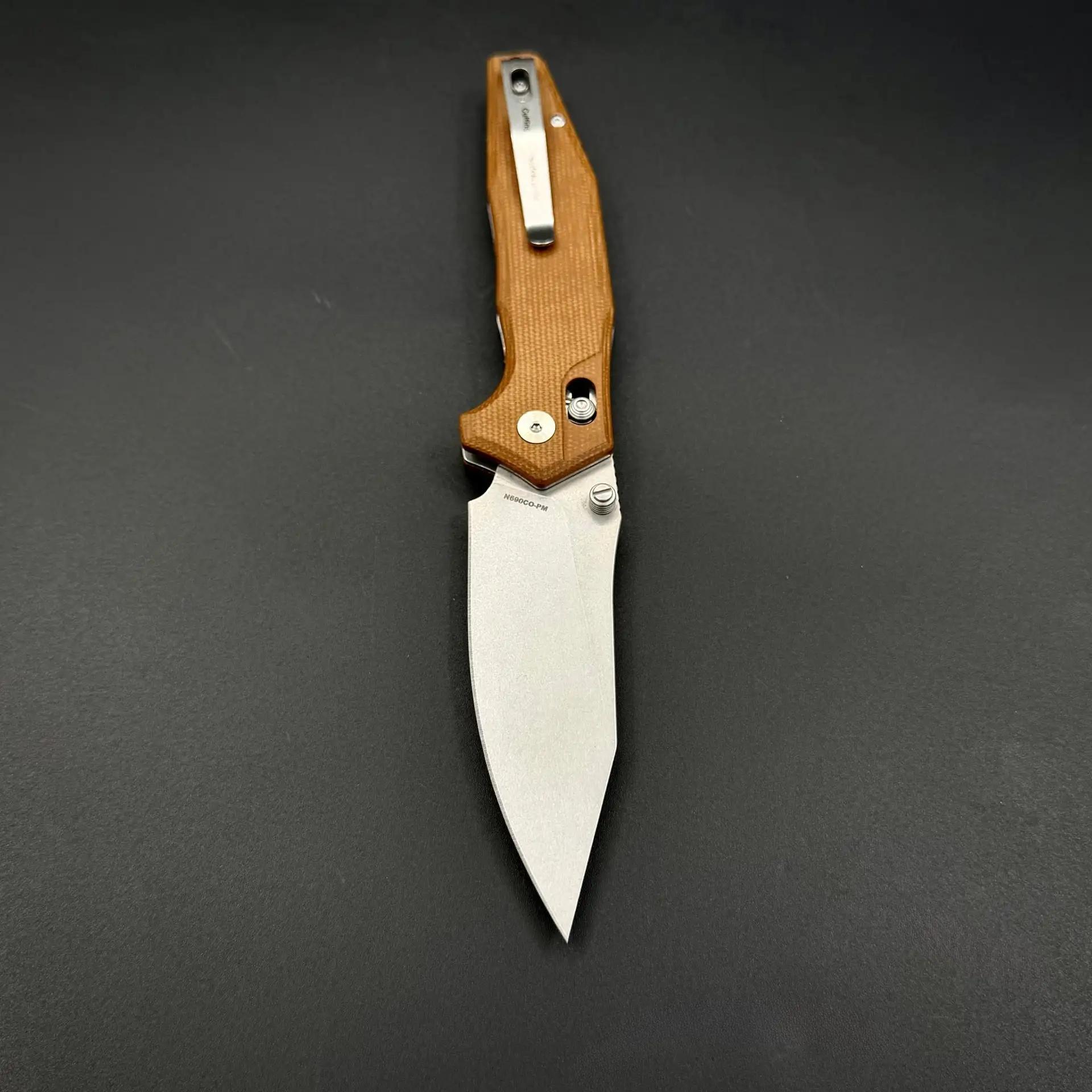Складной нож AFG Tactical Light Brown g10 Alpha Miu