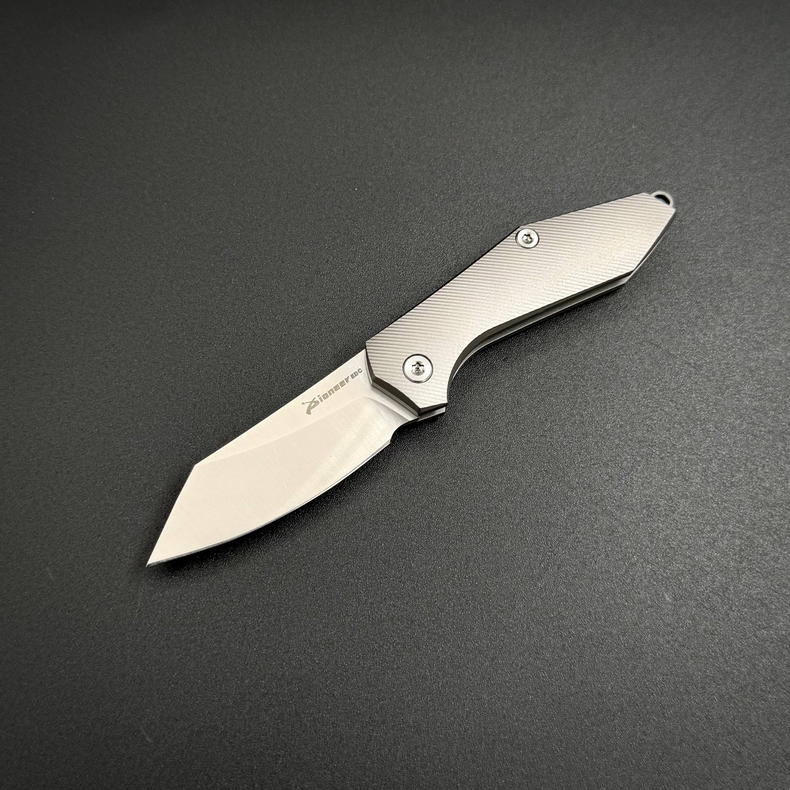 Складной нож-брелок Flea-2 Sandvik 14C28N Titanium Pioneer EDC