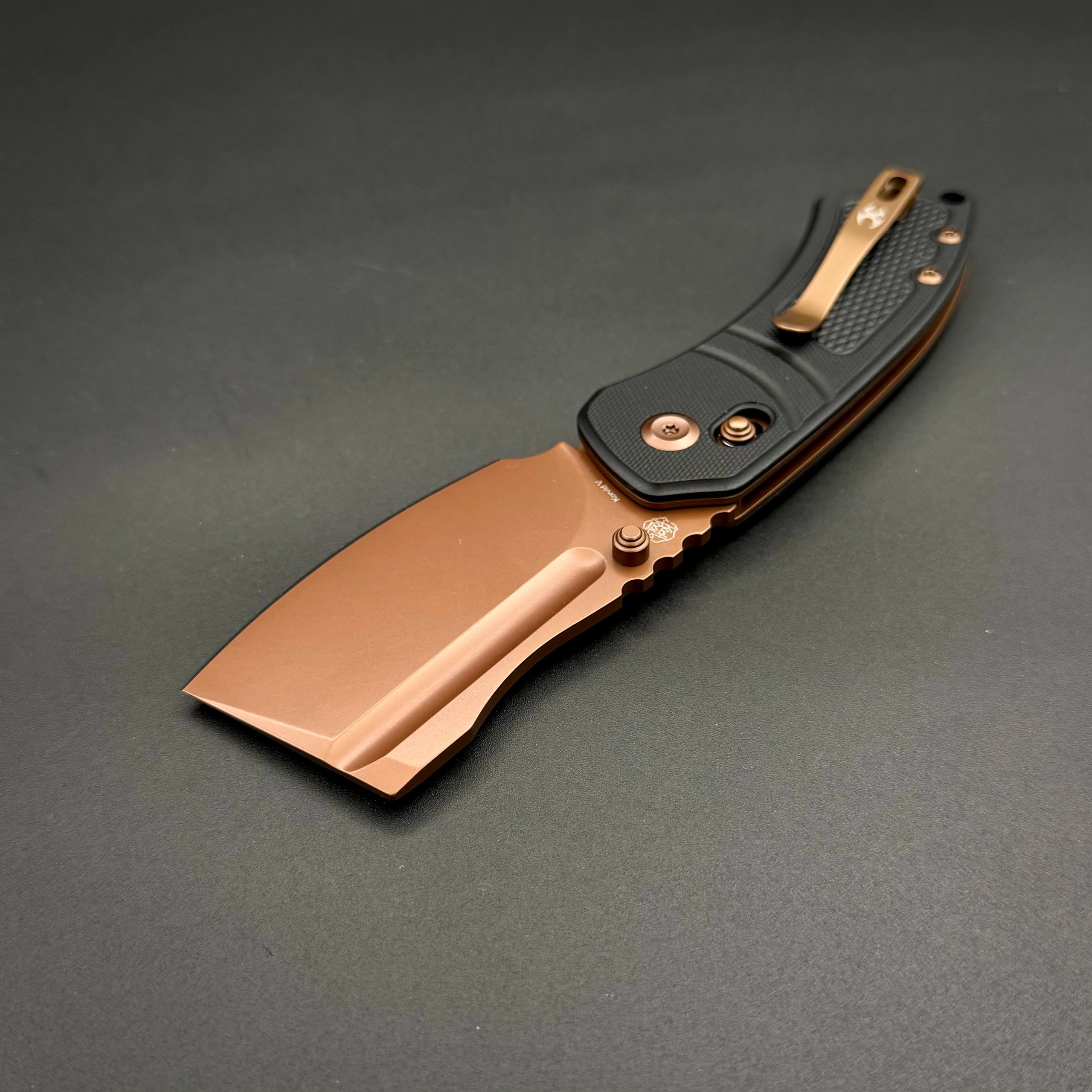 Korvid V Kansept Rose Gold, Black G10 Diamond Pattern