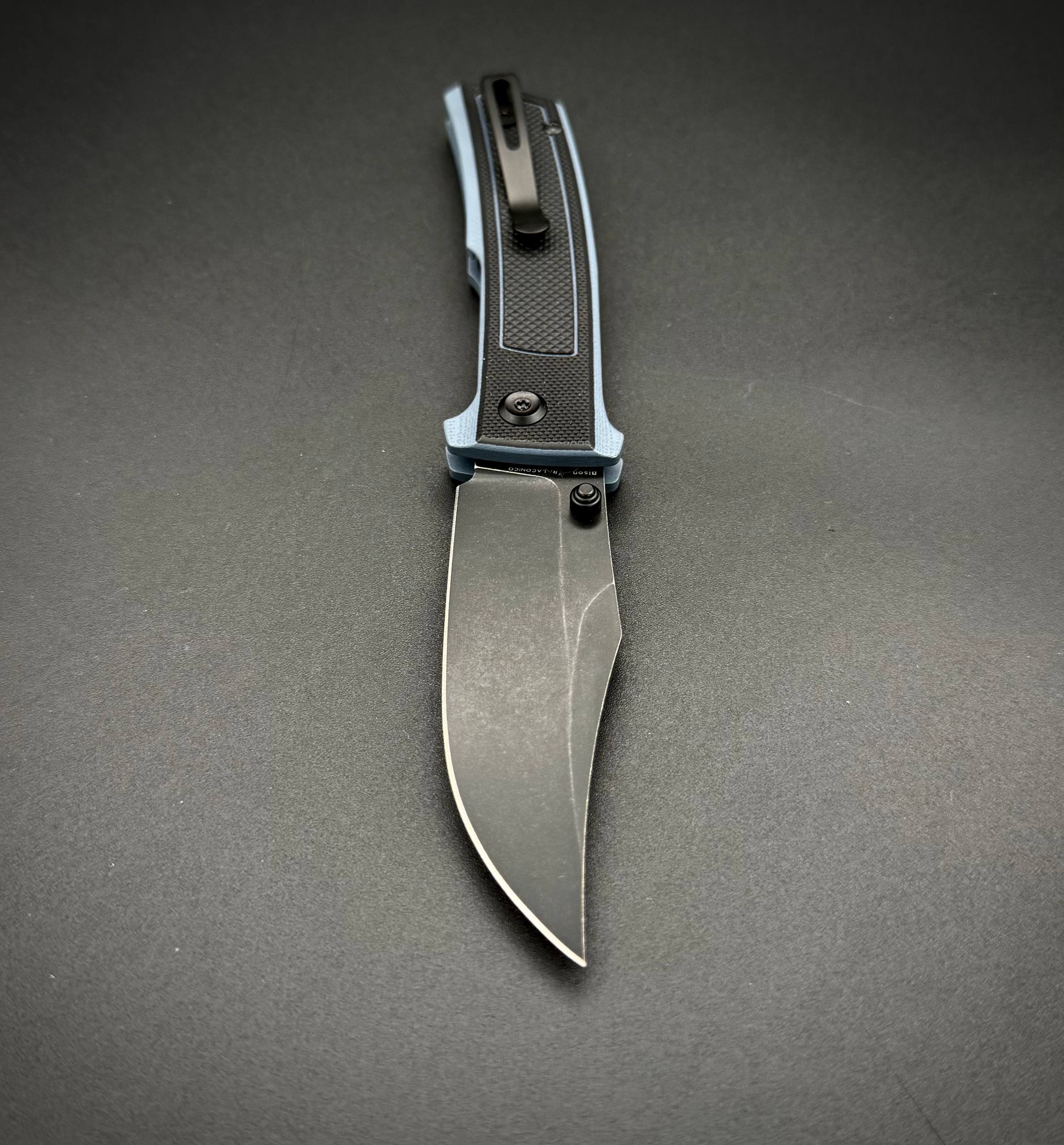 Складной нож Tenable Bison Nitro V Black Gray G10