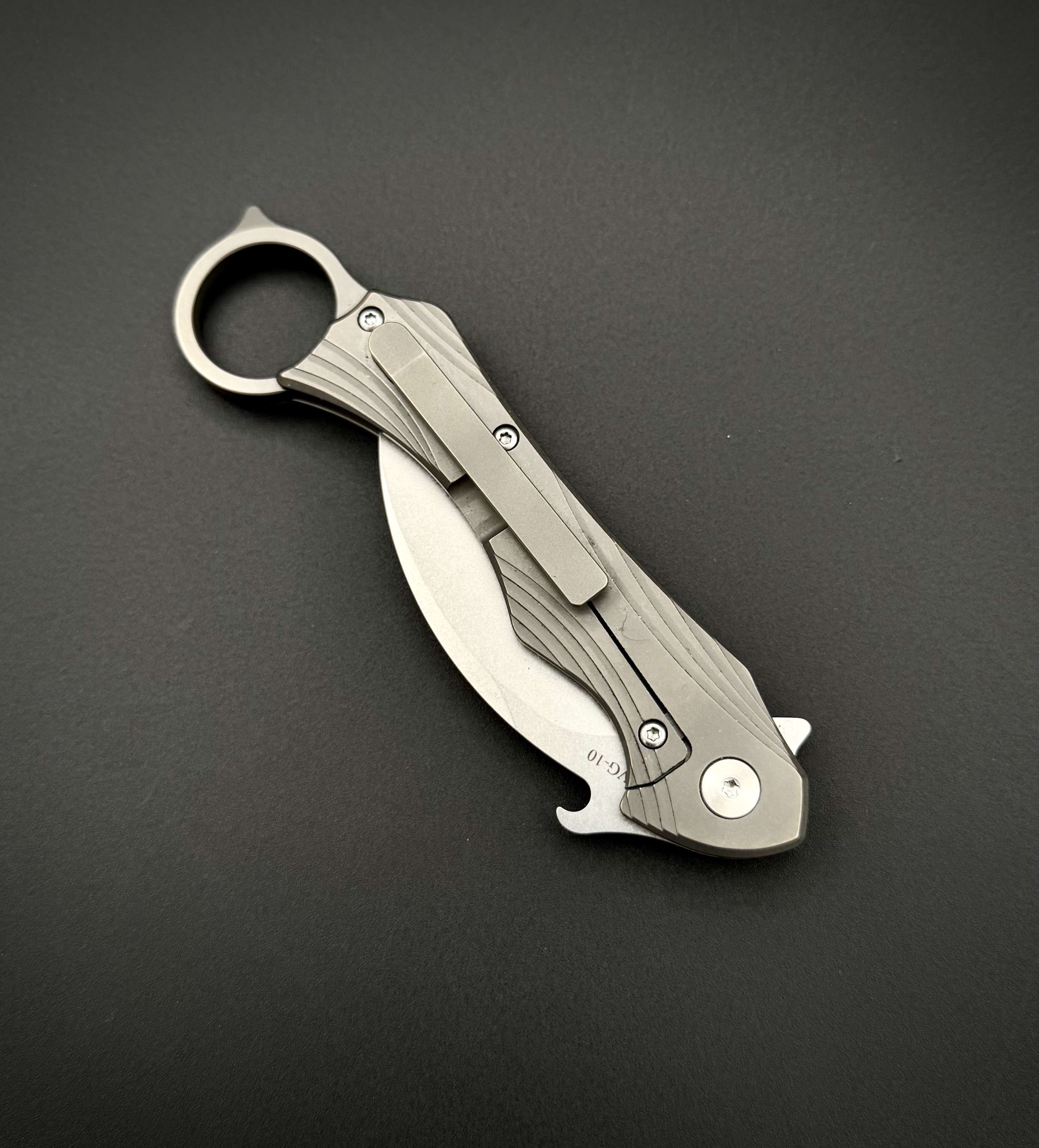 Складной нож керамбит Urban Talon Shred Carbon Fiber Titanium Alpha Miu