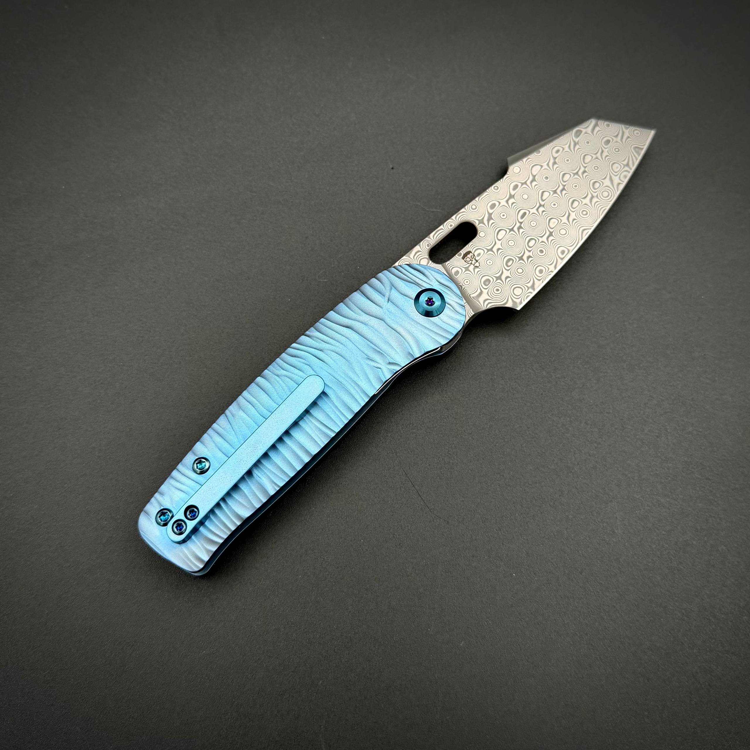 Складной нож Kansept Orlok Damascus Micro Rock Texture