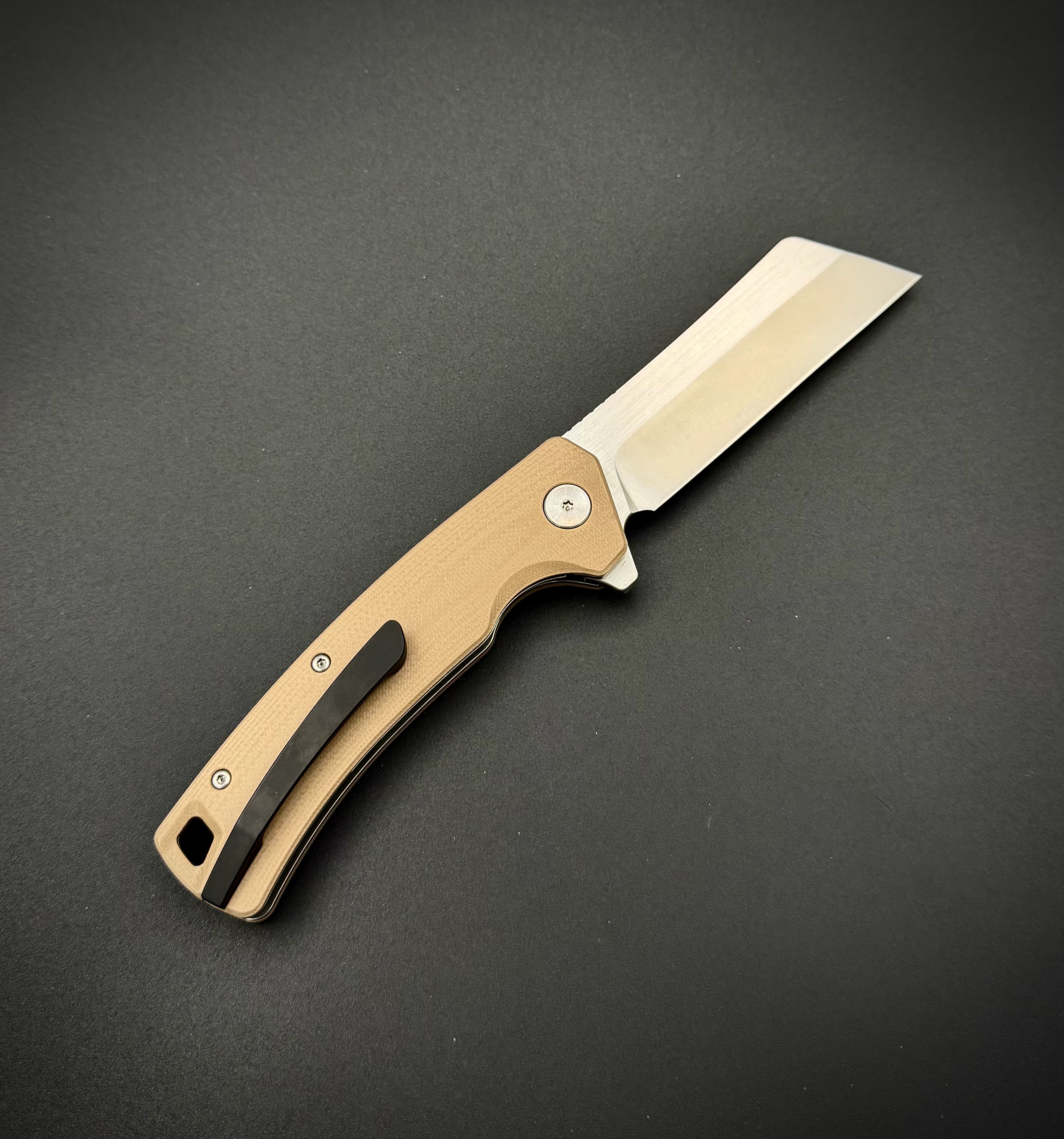 Складной нож BF093 Boone Forge BIEGE