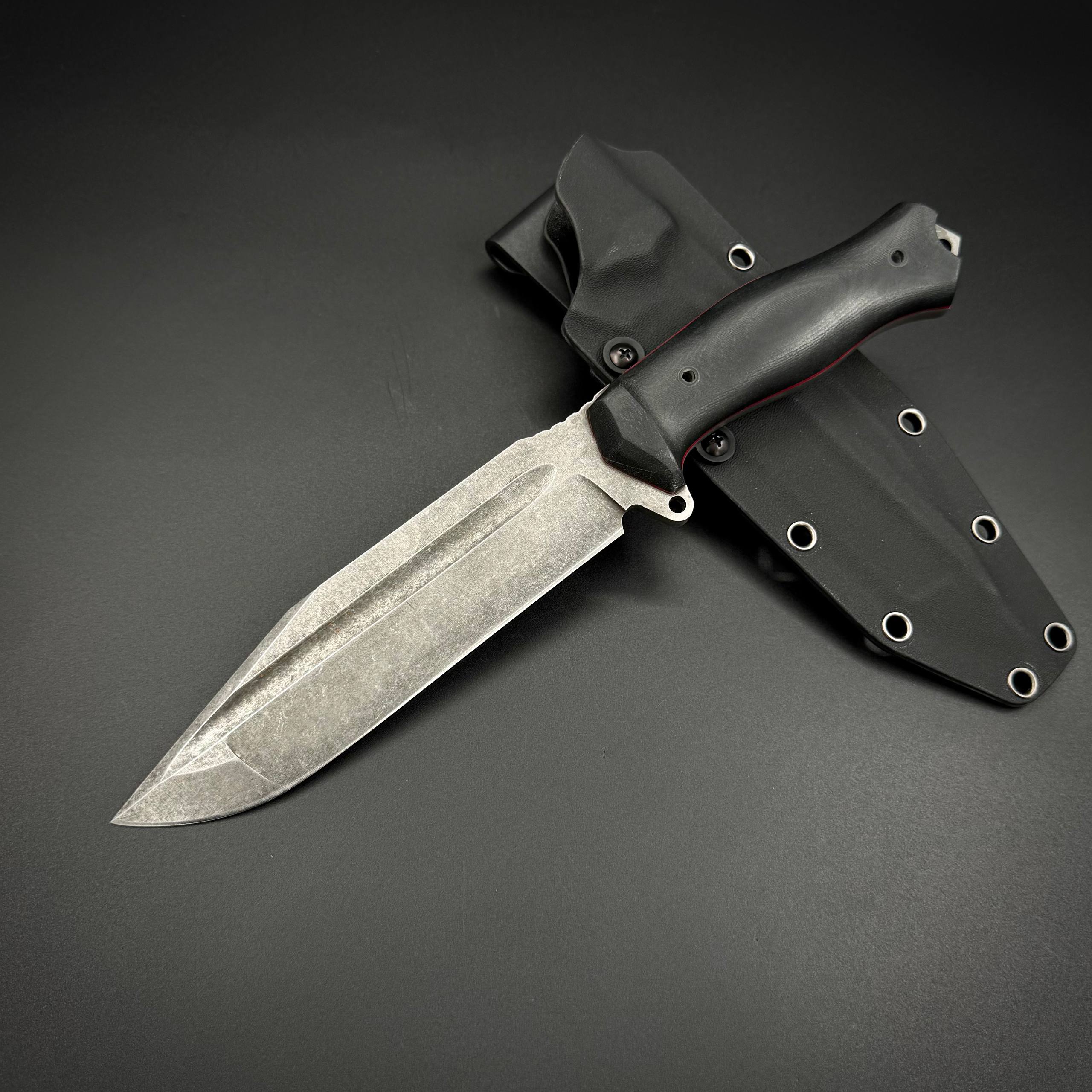 Тактический нож ручной работы Ksifos Black Max Knives