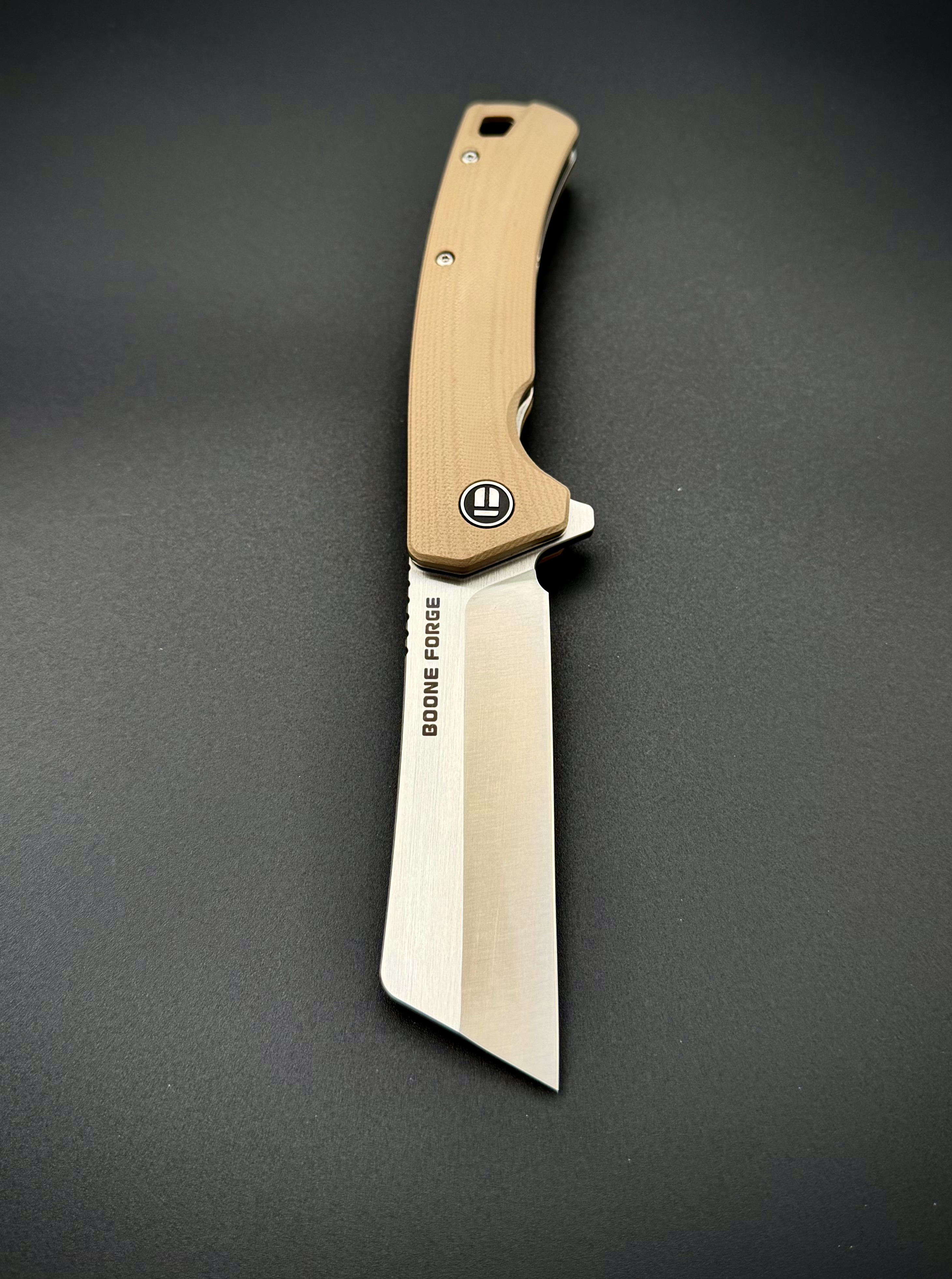 Складной нож BF093 Boone Forge BIEGE