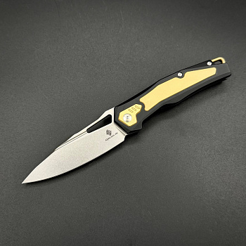 Складной нож Swift Black Gold n690co Titanium