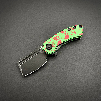 Складной нож Mini Korvid Kansept 154CM Zombie Green Anodized Alumimium