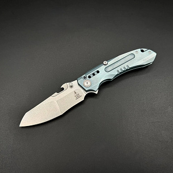 Складной тактический нож Martian n690co Titanium Light Blue Alpha Miu