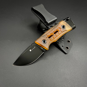 Нож EDC скиннер-горфикс Locklet Mini DC53 DLC Ultem HX OUTDOORS