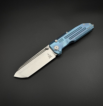 Складной тактический нож Alien n690c0 Titanium Blue Alpha Miu