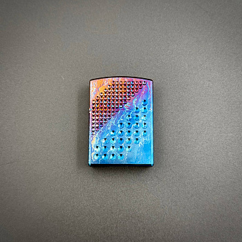 Зажигалка с титановым корпусом Точки Electric Blue Pioneer EDC