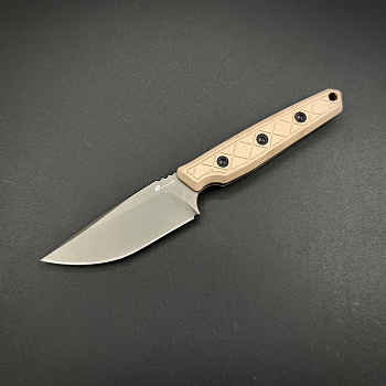 Нож скиннер HX OUTDOORS MAVERICK Sandvik 14C28N G10 Biege