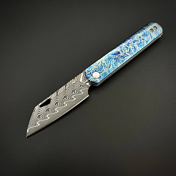 Складной нож Revenant Electric Blue Pioneer EDC