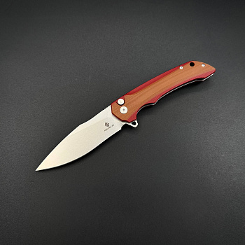 Складной нож Abyss-B n690co G10 Brown Red Alpha Miu