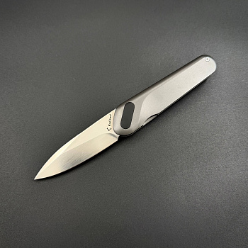 Складной нож Kniclad Ginren CPM S35VN Satin Dark Gray Titanium