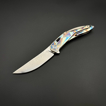 Складной нож Vireon Damascus Colorful Terra Series