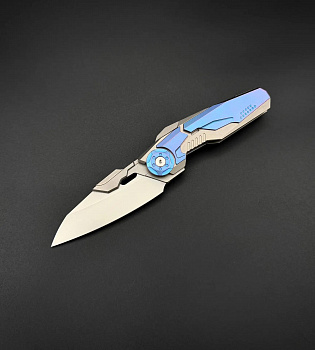 Складной нож интеграл Nexus CPM S125V Blue Titanium Alpha Miu