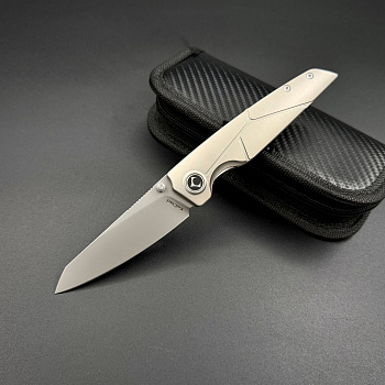 Kniclad ZEN Bohler M390 Titanium Beat Blast