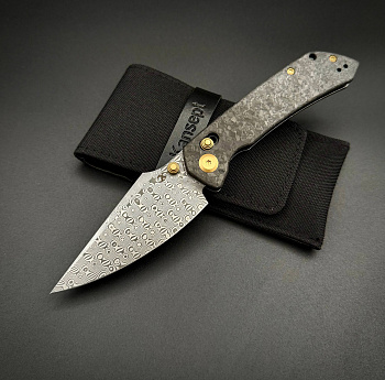 Kansept Fenrir Damascus Shred Carbon Fiber